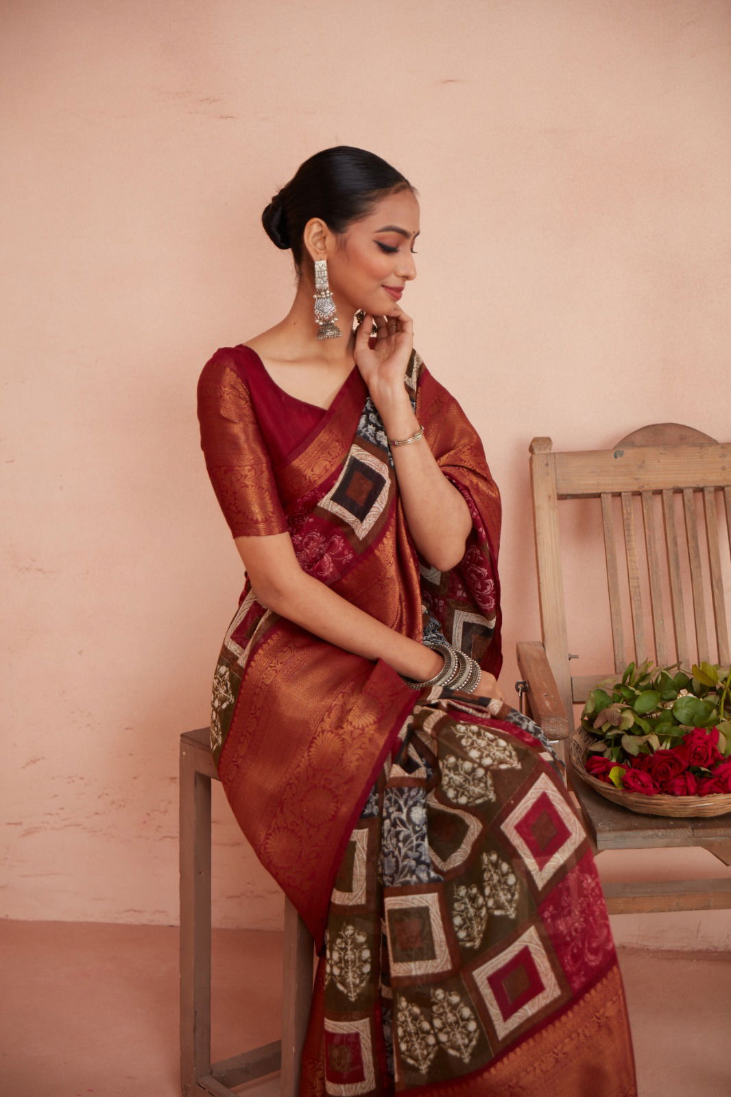 Sr Meera Queen Chanderi Saree Catalog